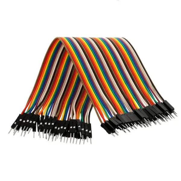 40 Cables Macho Macho 20cm Jumpers Dupont 2,54 Arduino - Imagen 3