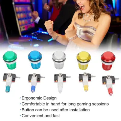 Pulsador Arcade 24mm con led - Imagen 8
