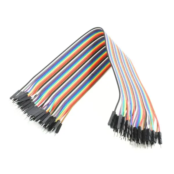 Faja 40 Lineas Cables 30 Cm Macho Macho Jumper Dupont 2,54 - Imagen 2