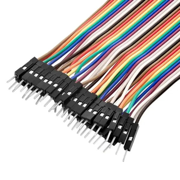 Faja 40 Lineas Cables 30 Cm Macho Macho Jumper Dupont 2,54 - Imagen 3