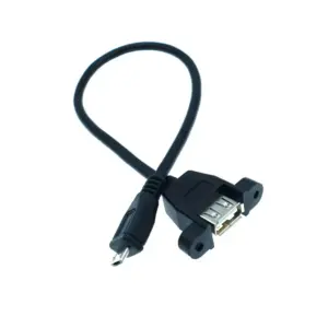Cable Alargador Micro Usb A Usb 30cm Macho Hembra