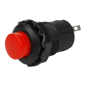2x Pulsador Rojo Redondo 12mm Empotrable Boton On Off 2 Posiciones