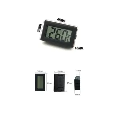 Termometro Digital Temperatura Lcd Nevera Congelador Exterior Negro - Imagen 3