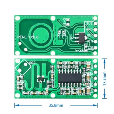 Sensor Radar Por Microondas Rcwl-0516 - Imagen 3