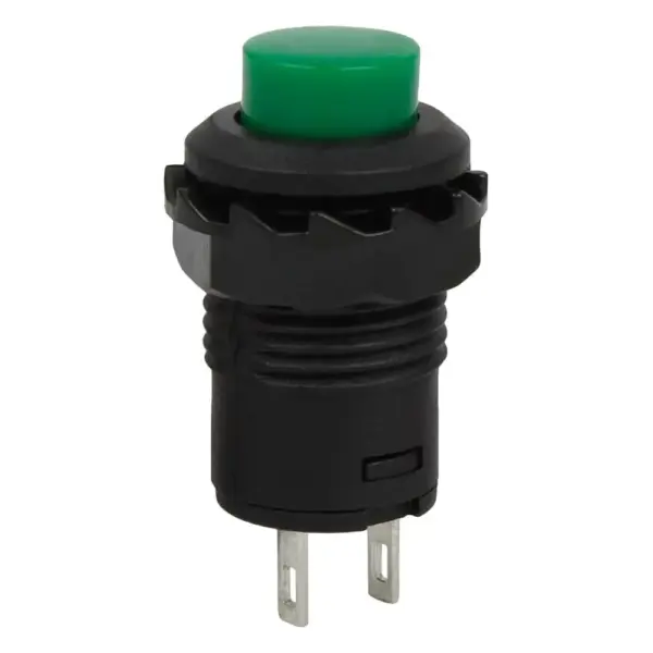 2x Interruptor Verde Redondo 12mm Empotrable Boton On Off - Imagen 3
