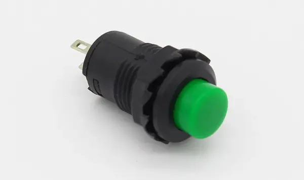2x Interruptor Verde Redondo 12mm Empotrable Boton On Off - Imagen 5