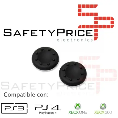 2X FUNDA MANDO PS3 PS4 XBOX ONE 360 GOMAS JOYSTICK THUMB GRIPS BOTONES SILICONA - Imagen 4