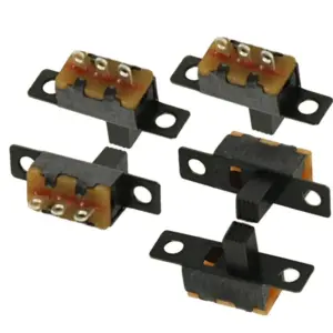 5x Mini interruptor deslizante On Off empotrable