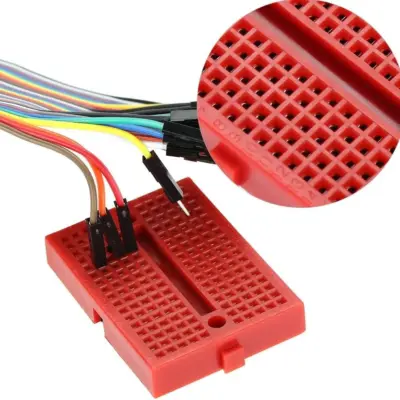 MINI BREADBOARD PROTOBOARD 170 PUNTOS ROJO - Imagen 5