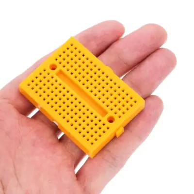 MINI BREADBOARD PROTOBOARD 170 PUNTOS AMARILLO - Imagen 3