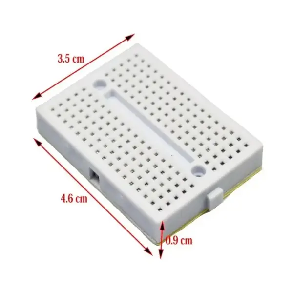 MINI BREADBOARD PROTOBOARD 170 PUNTOS BLANCO - Imagen 2