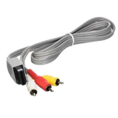 Cable video AV 3 RCA Audio y Video RCA para Nintendo WII WII U - Imagen 4