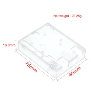 Caja Arduino Uno R3 acrílica transparente