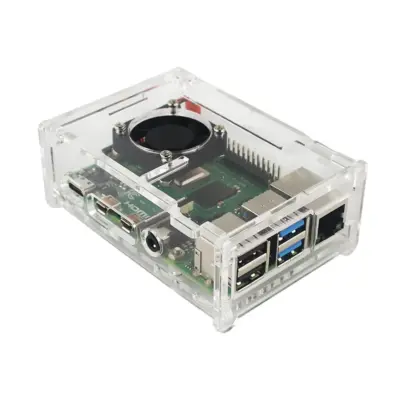 Carcasa transparente acrilica raspberry pi 4