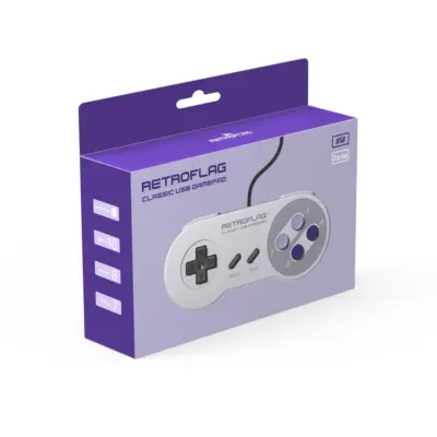 Mando USB estilo SNES Retroflag compatible PC,Raspberry,nintendo switch