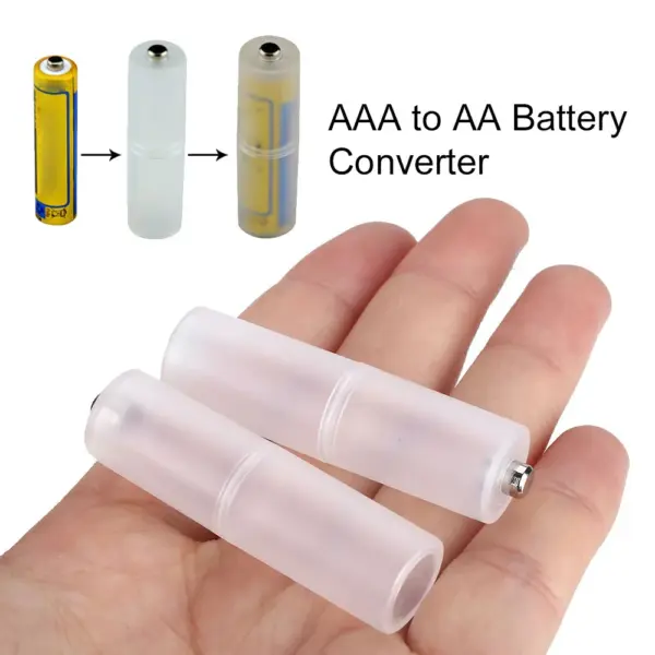 2X ADAPTADOR CONVERSOR PILAS AAA TO AA - Imagen 3