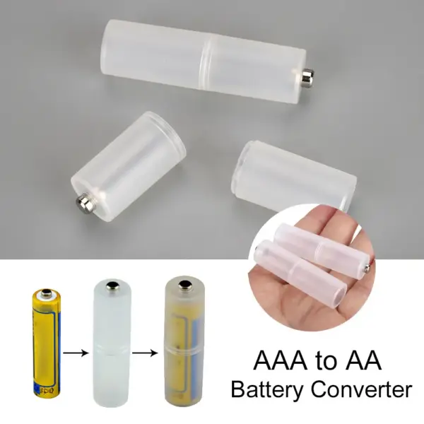 2X ADAPTADOR CONVERSOR PILAS AAA TO AA - Imagen 4