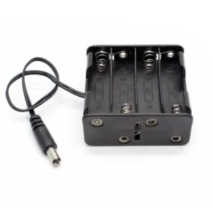 PORTAPILAS 8xAA 12V 4+4 LR06 CON CONECTOR DC