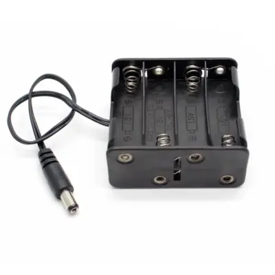 PORTAPILAS 8xAA 12V 4+4 LR06 CON CONECTOR DC