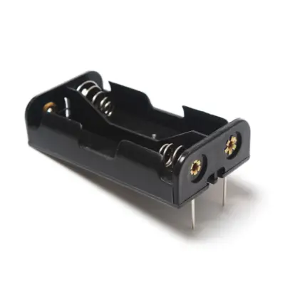 Portapilas 2xAA 3V R06 con contactos para soldar