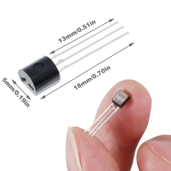 25x BC547B Transistor NPN 50V 100mA 0.1A - Imagen 2