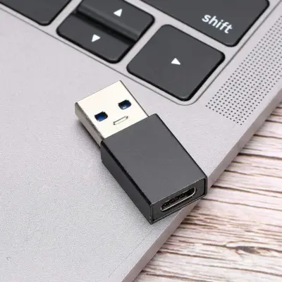 Adaptador USB Tipo C 3.1 a Usb Macho Negro - Imagen 6