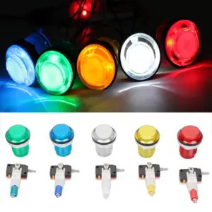 Pulsador Arcade 24mm con led