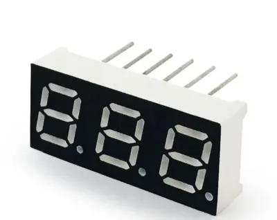 Display 7 segmentos 3 digitos 0.28" Catodo Comun