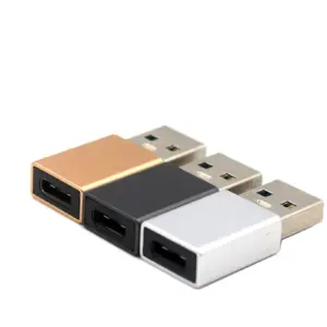 Adaptador USB Tipo C 3.1 a Usb Macho color PLATA