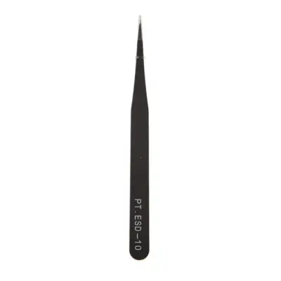 PINZAS DE PRECISION ANTIESTATICA ANTIMAGNETICA ACERO ESD-10