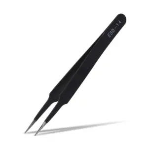 PINZAS DE PRECISION ANTIESTATICA ANTIMAGNETICA ACERO ESD-14