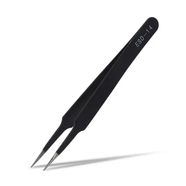 PINZAS DE PRECISION ANTIESTATICA ANTIMAGNETICA ACERO ESD-14