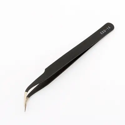 PINZAS DE PRECISION ANTIESTATICA ANTIMAGNETICA ACERO ESD-15