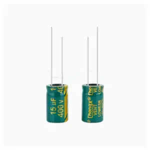 5x CONDENSADOR ELECTROLITICO 15uF 400v 105º C 10×17 MM