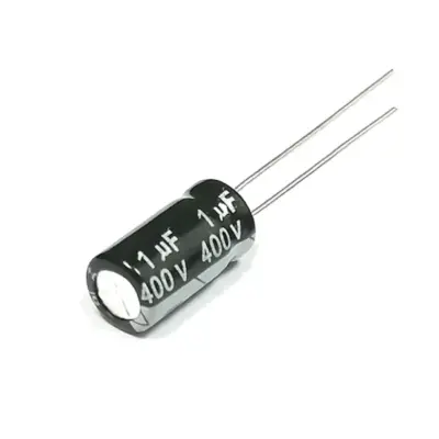 10x CONDENSADOR ELECTROLITICO 1uF 400v 105º C 6x12 mm