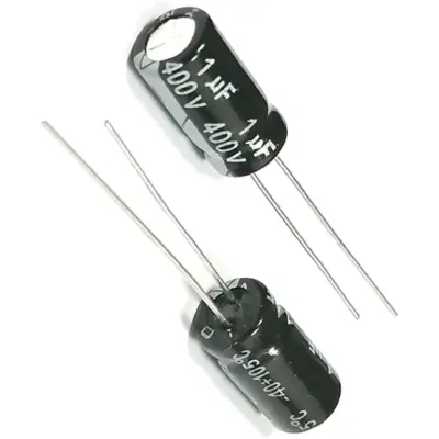 10x CONDENSADOR ELECTROLITICO 1uF 400v 105º C 6x12 mm - Imagen 3