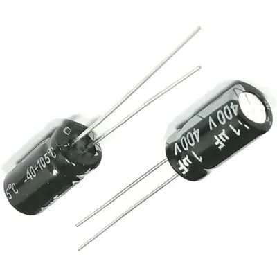 10x CONDENSADOR ELECTROLITICO 1uF 400v 105º C 6x12 mm - Imagen 4