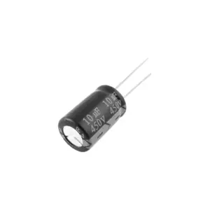 5x CONDENSADOR ELECTROLITICO 10uF 450v 105º C 10×17 MM