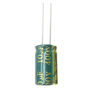 5x CONDENSADOR ELECTROLITICO 10uF 400v LOW ESR 105º C 10×17 MM