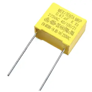 2x Condensador de seguridad MKP X2 0.47uF 474K AC 275V 15mm