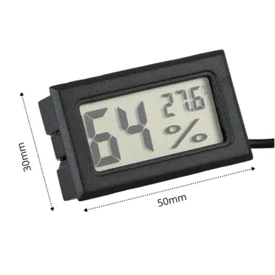 Termohigrometro LCD digital temperatura y humedad CON SONDA - Imagen 2