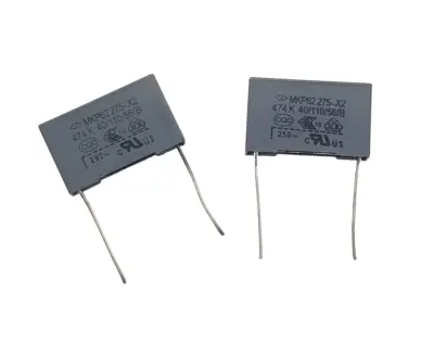 2x Condensador de seguridad MKP X2 0.47uF 474K AC 275V 25mm