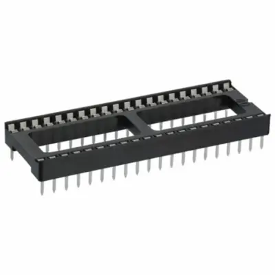 5X ZOCALO INTEGRADO DIP 40 SOCKET DOBLE CONTACTO 0,6 " (15,24 MM)