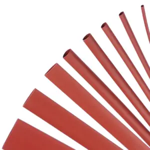 1 METRO FUNDA TERMORETRACTIL ROJO 8 MM