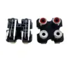 2x Doble conector RCA hembra montaje en panel - Imagen 3