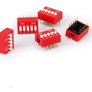 3x Interruptor Dip Switch 5 posiciones 5p ON OFF 2.54mm