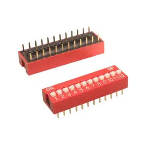 3x Interruptor Dip Switch 12 posiciones 12p ON OFF 2.54mm