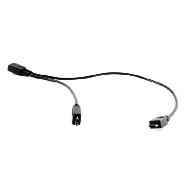 CABLE DE EXTENSION ALARGADOR MICRO USB DUPLICADOR EN 'Y' 1-A-2 - Imagen 4