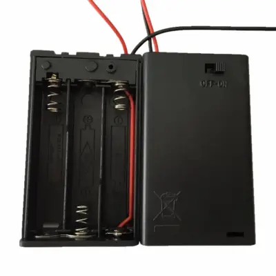 Portapilas 3xAAA 4,5v con tapa e interruptor 3x AAA P027 - Imagen 3