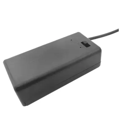 PORTAPILAS PILA 9V 6LR61 6F22 CON INTERRUPTOR Y TAPA DC JACK P032 - Imagen 3